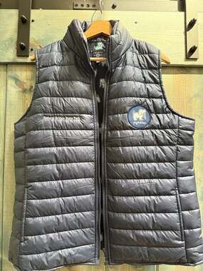 Puppie Love Puffer sleeveless Vest Navy Size XL women all polyester